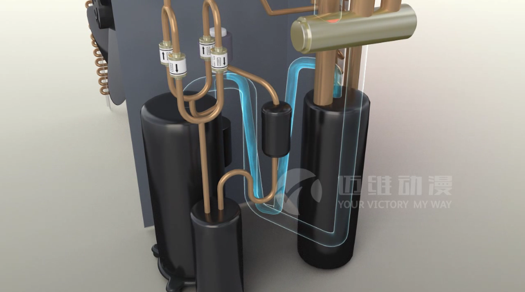 “煤改電”如火如荼，空氣能采暖系統(tǒng)原理動畫帶你領(lǐng)會新技術(shù)(圖3)